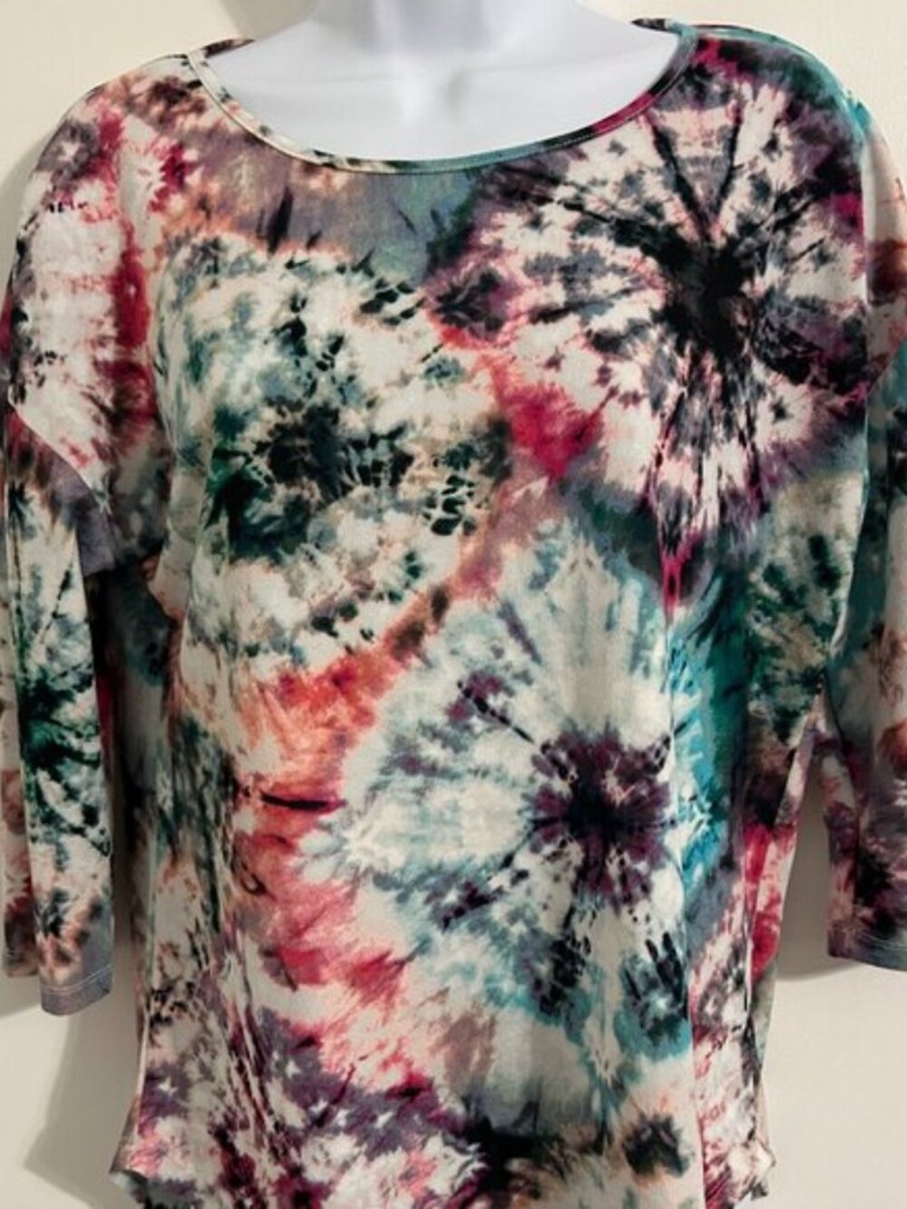 Karl Lagerfeld Multi Color Swirl Top - Medium 36 Bust